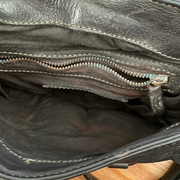 All Saints Spitalfields Leather Bag - Picture 8 of 13